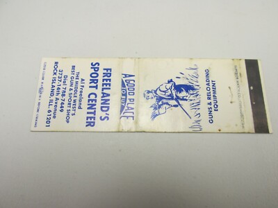 X293 Matchbook Cover Freelands Sport Center Rock Island IL Illinois