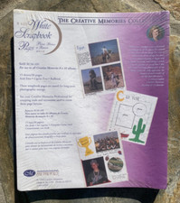 Creative Memories 8x10 White Scrapbook Album Pages 15 sheets 30 pgs NOS 1999 10S