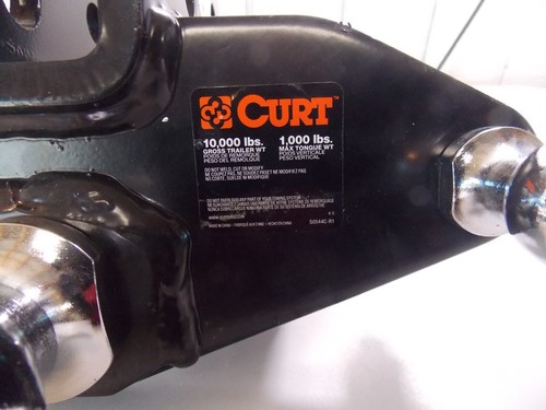 Curt Round Weight Distribution Trailer Hitch Head 2-5/16" Ball 10000 / 1000 lbs - Picture 2 of 5