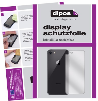 dipos I 6X Pellicola Protettiva Compatibile con Apple iPhone XS Rückseite Pellicola di Protezione Cristallo