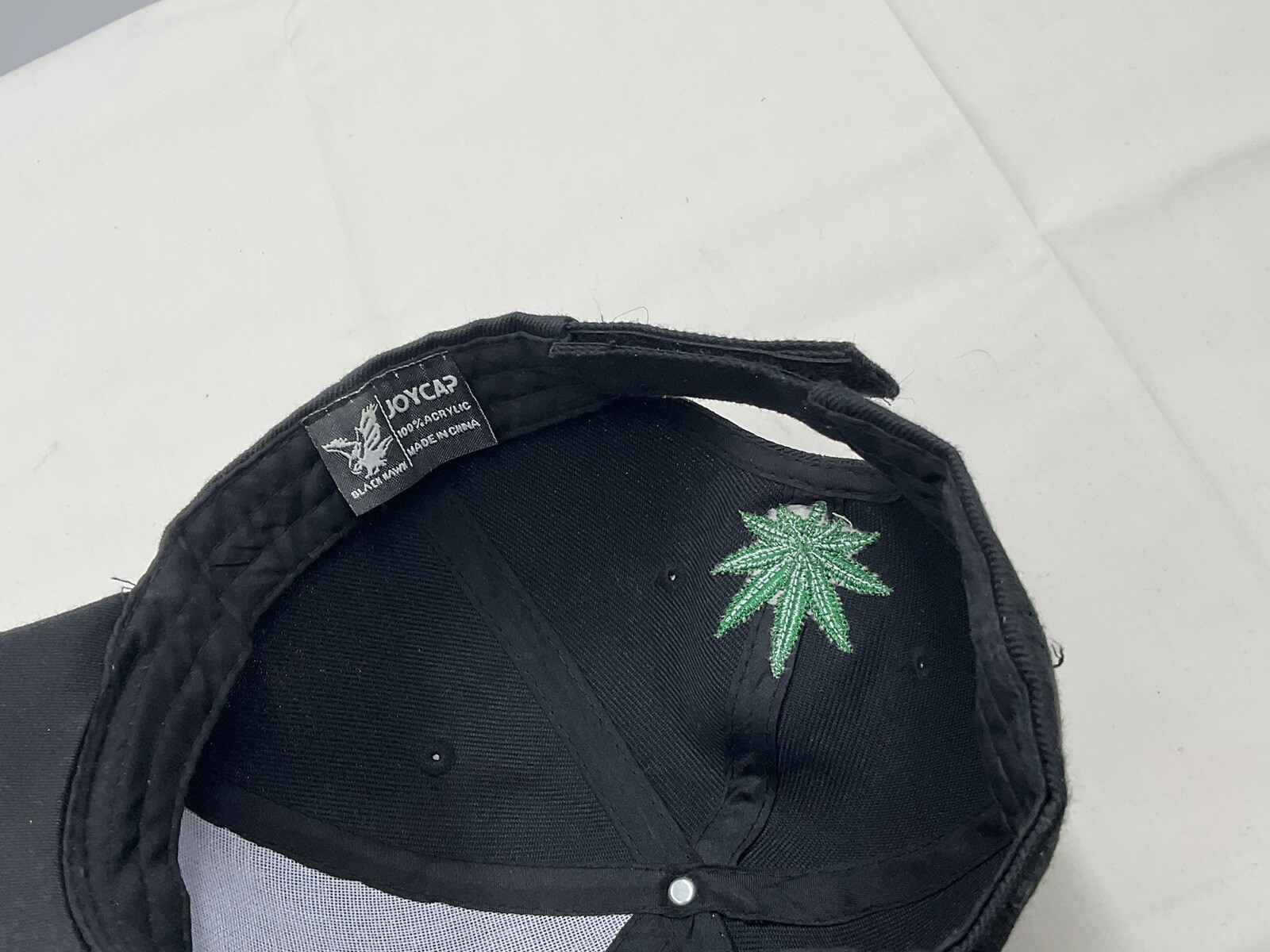 JOY CAP  BLACK EAGLES  Marijuana Leaf Adjustable … - image 4