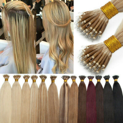 Nano Ring Human Hair Extensions Nano Micro Beads Link Real Remy Indian Hair 1g/s
