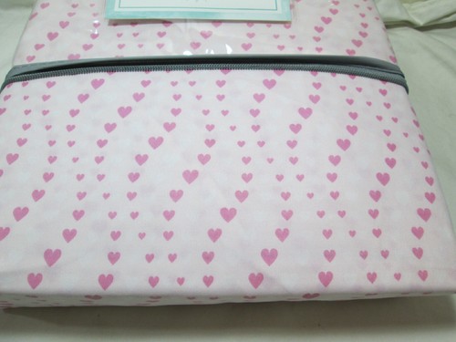 NEW Kids Rule 3 Piece Twin Sheet Set Pink Hearts NIP - Picture 4 of 5