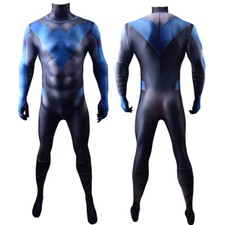 Nightwing Costume Dick Grayson Cosplay Jumpsuit Adult Kids