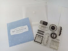 Close To My Heart my acrylix Frames Tags Borders Stamps D1496 unmounted New