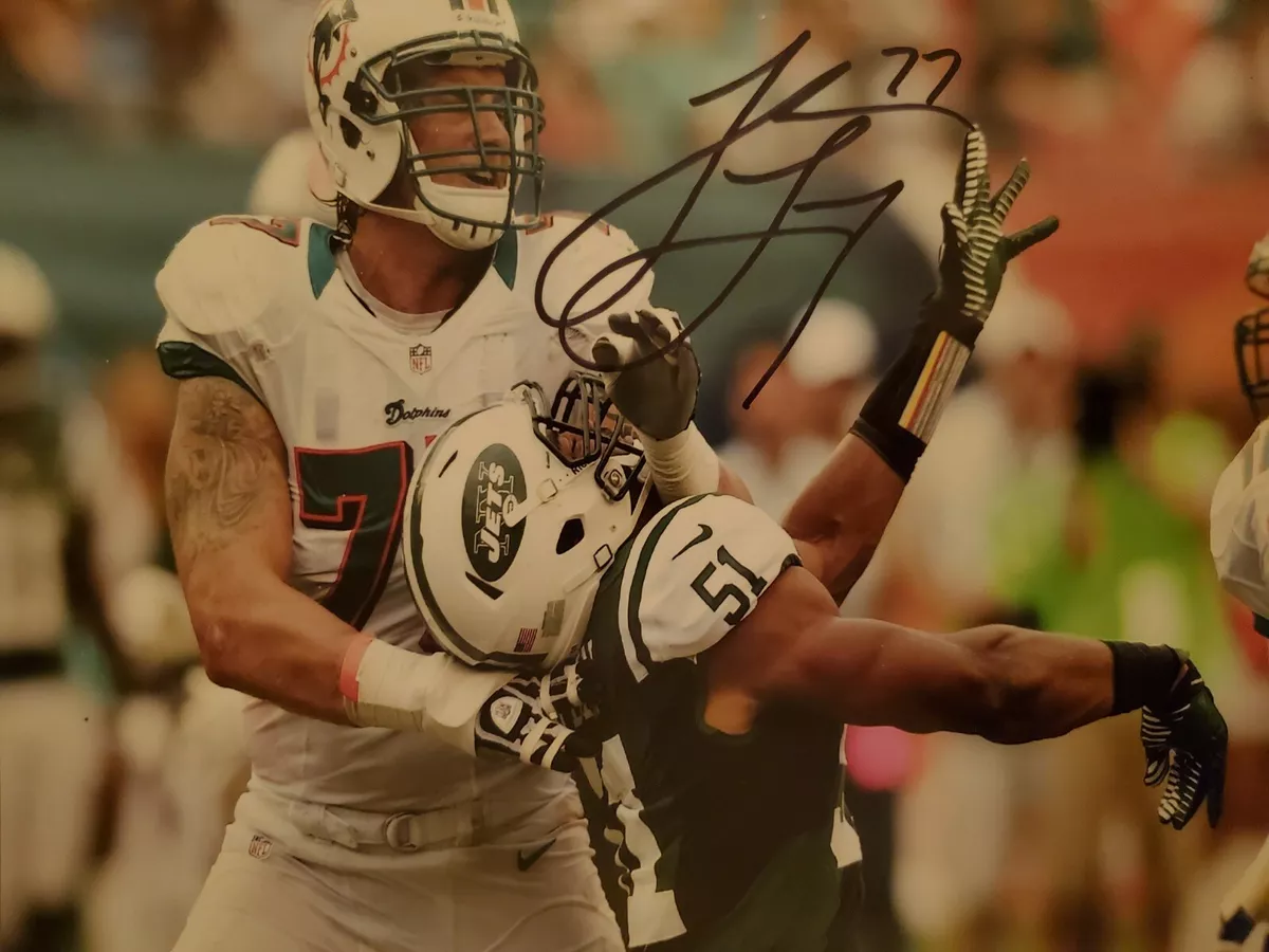 The Best Miami Dolphins Jake Long Signed 8 x 10 Photograph On !