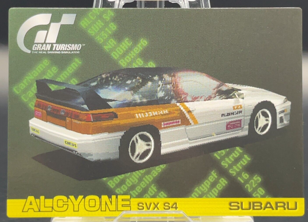 ALCYONE SVX S4 SUBARU Gran Turismo Game TCG Hint Rare Super Car
