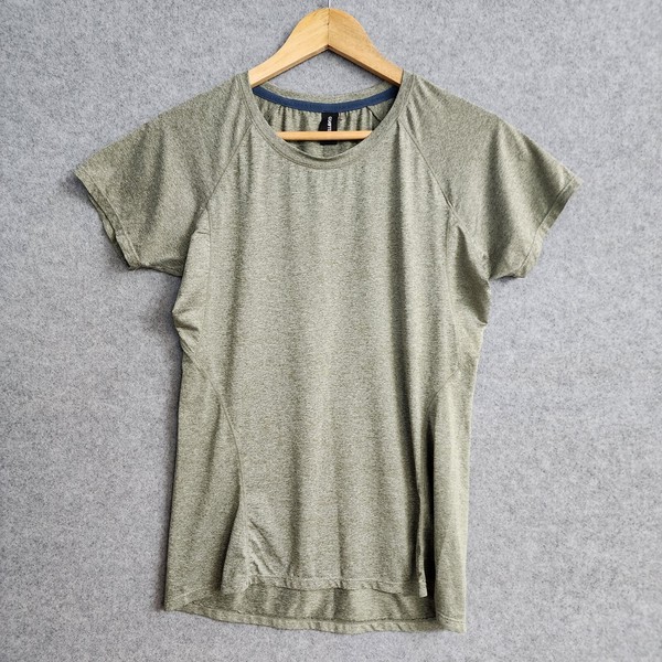 Ell & Voo T-Shirt Grey Size 10 Short Sleeve Womens Activewear Exercise Gym Yoga 