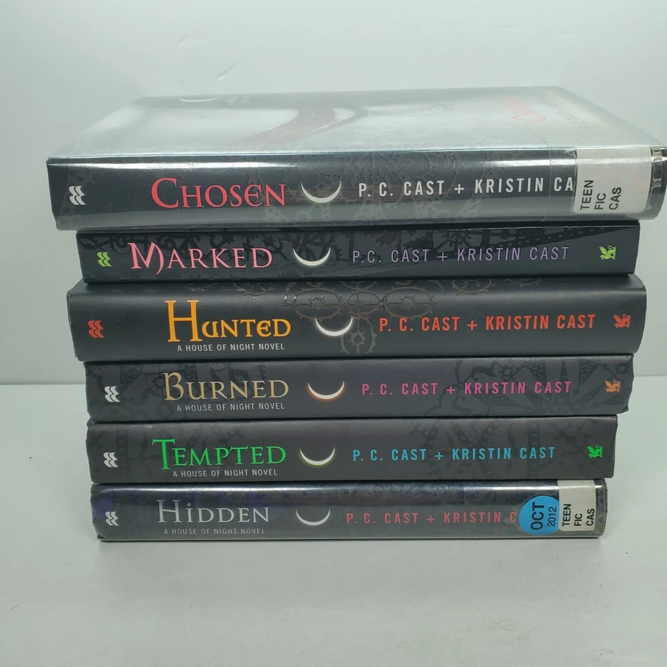 House Of Night Novels Lot of 6 by P.C. & Kristin Cast PB & HC Ex Library - Image 2 of 4