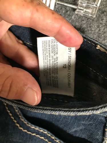 Nine West Jeans Womens Size 12 Blue Denim (12-31) Stretchy Ankle Leg - Picture 9 of 12