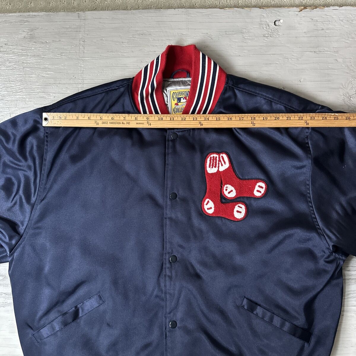 BOSTON RED SOX BASEBALL SHIRT JERSEY MITCHELL NESS SIZE 50 ADULT 1946 #6 PESKY