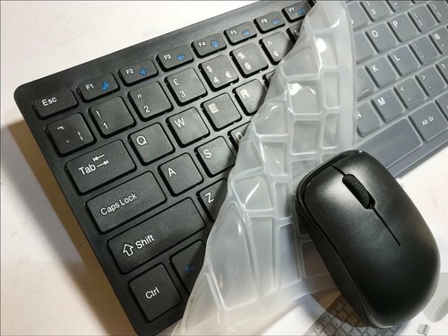 Black Wireless Mini Keyboard & Mouse for Samsung TV LT27D390SW/XU, 40M5000AK - Picture 2 of 8
