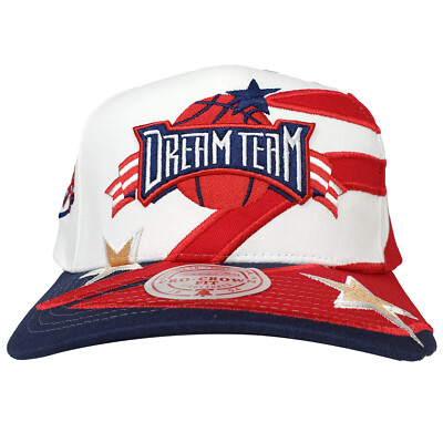 Just Don Dream Team Mitchell & Ness Pro Fit Snapback Hat Cap Cut & Sew Art NWT