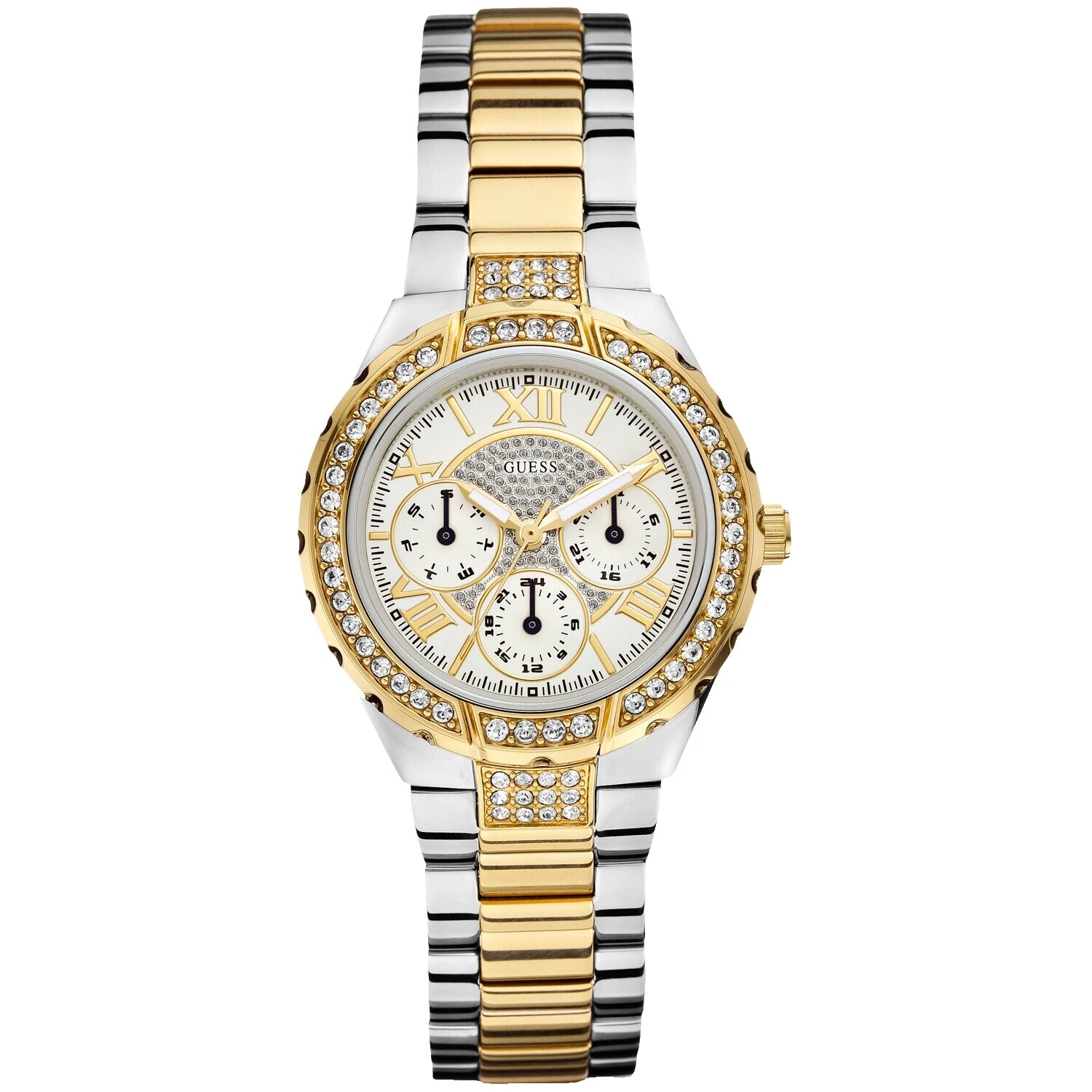 GUESS Stainless Steel Band Casual Quartz Wristwatches