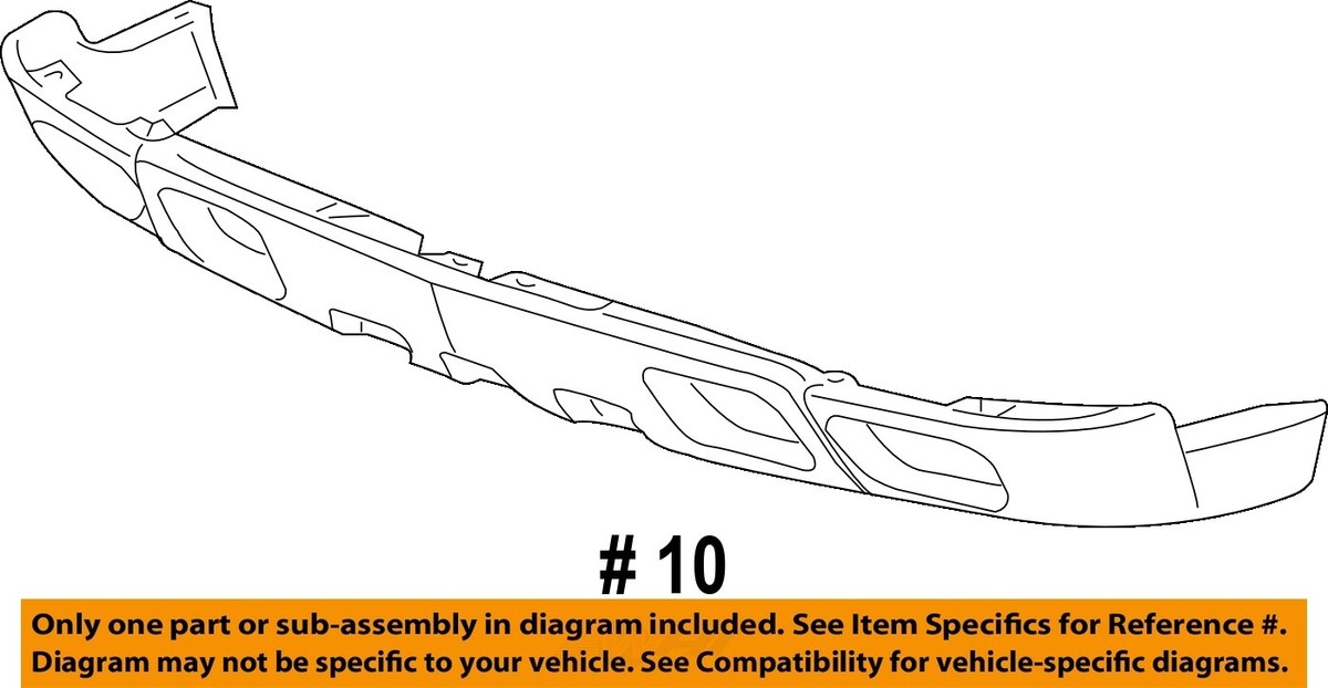 Chevrolet GM OEM Silverado 1500 Front Bumper-Spoiler Lip Chin