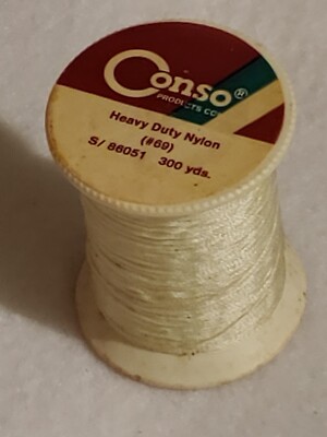 Vintage Conso Heavy Duty Nylon - #69 - Thread - one spool as shown