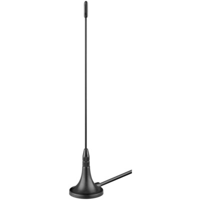 Goobay DVB-T Antenne passiv (3 dB) mit Magnetfuß für DVB-T2 HD / DVB-T / DAB