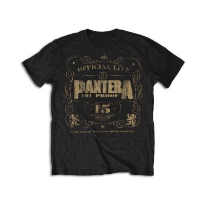 Pantera 101 Proof T-Shirt Black New