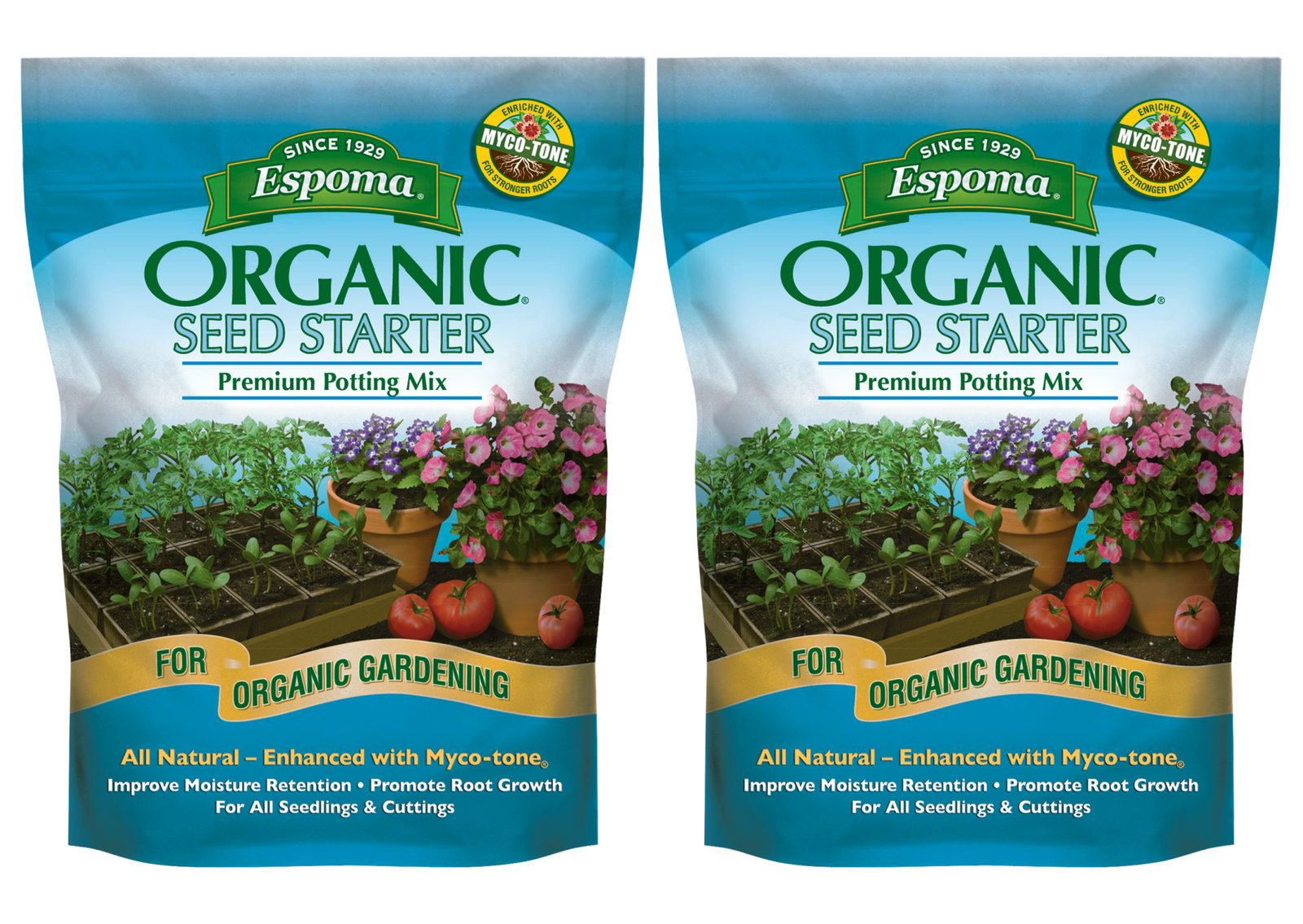 Espoma Organic Seed Starter Premium Potting Soil Mix w/ Myco-tone, 8qt ...
