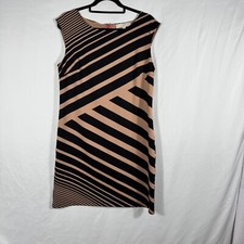 Ann Taylor LOFT Women's Striped Sheath Dress Size 10 Knee Length