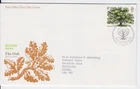 GB ROYAL MAIL FDC 1973 BRITISH TREES THE OAK TREE STAMP SET BUREAU PMK