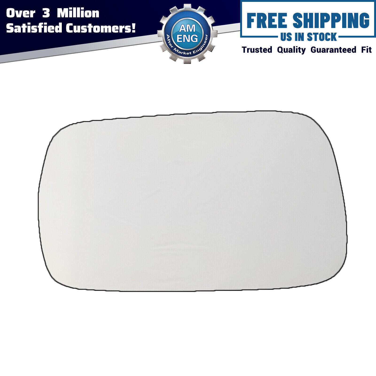 LH Left Driver Side  Mirror Glass Replacement For 2007-2012 Acura Mdx