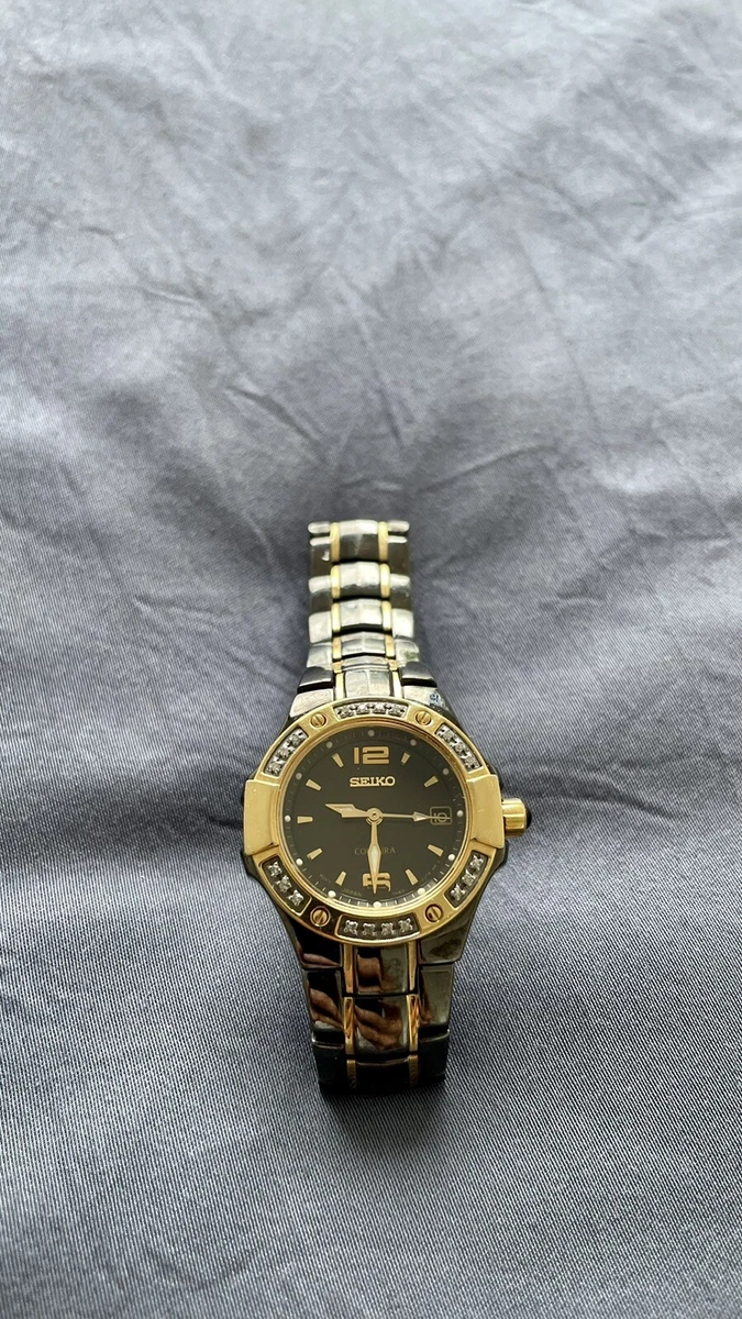 SEIKO Ladies Coutura Watch LIMITED EDITION BLACK GOLD eBay