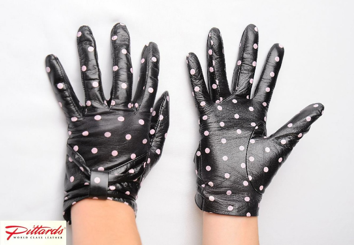 BRAND NEW! Retro Classy Polka Dot Leather Gloves !BRAND NEW! | eBay