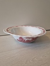 Royal Tudor Ware Schüssel Servierschüssel Rot Weiß Porzellan Schüssel 