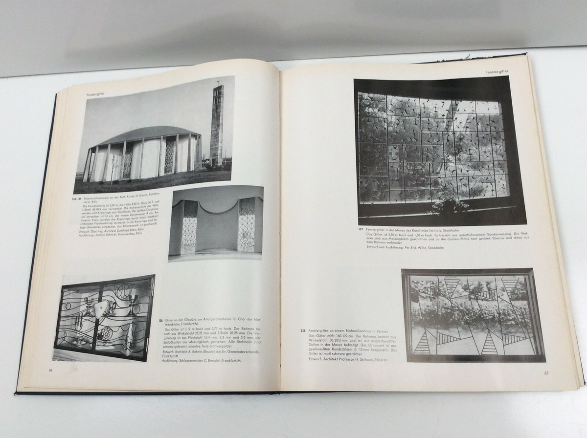 【本・建築・装飾】Schmiede-und Schlosser-arbeiten 1959 German Schmiede- und Schlosserarbeiten Hardcover Book