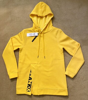Noisy May By ASOS Women s Split Graphic Detail hoodie Sweatshirt Size Small