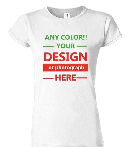 PERSONALIZED CUSTOM PRINT YOUR OWN TEXT ON A T-SHIRT CUSTOMIZED TEE MEN'S - Picture 4 of 6