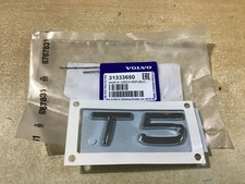 NEW Genuine VOLVO T5 BOOT BADGE Rear Tailgate Emblem XC40 XC70 S80 S90 V90 V60