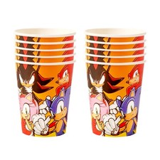 Sonic The Hedgehog Birthday Party Paper Cups 10 Pieces Officially Licensed