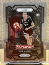 Kate Martin Rookie Prizm 2024 WNBA Monopoly Prizm Base Card #40 Aces Valkyries