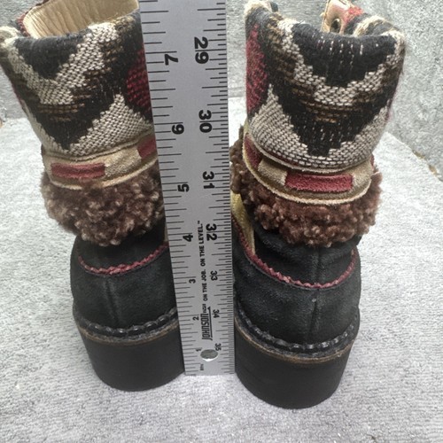Vicini Stiefel Damen 36 (6) Booties Southwestern Azteken Boho Stiefeletten braun Wildleder - Bild 4 von 9
