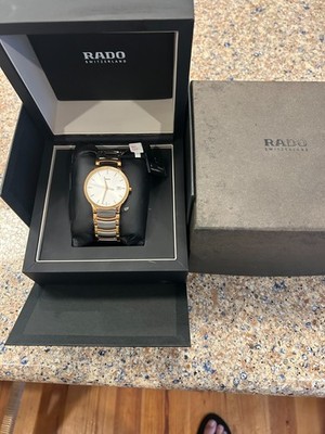 Rado Centrix 38mm Stainless Steel Case with Two-Tone Stainless Steel Bracelet...