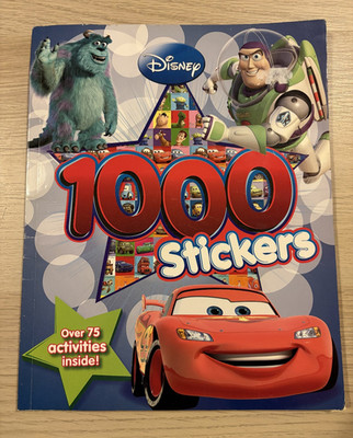 Disney Pixar 1000 Sticker Book 2012 Rare Toy Story Monsters Inc Nemo Wall-E VGC