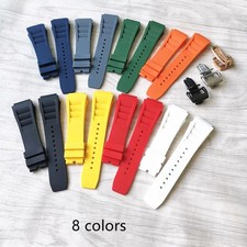 25mm Rubber Watch Band Strap For Richard Mille RM011 Bracelet Tools