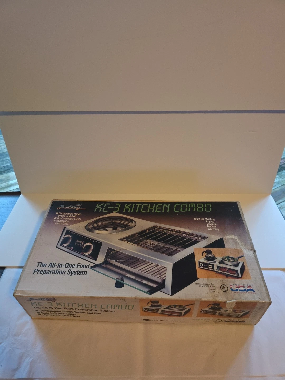 Vintage BROIL KING Kitchen Combo All In One Range, Broiler, Grill Kc-3