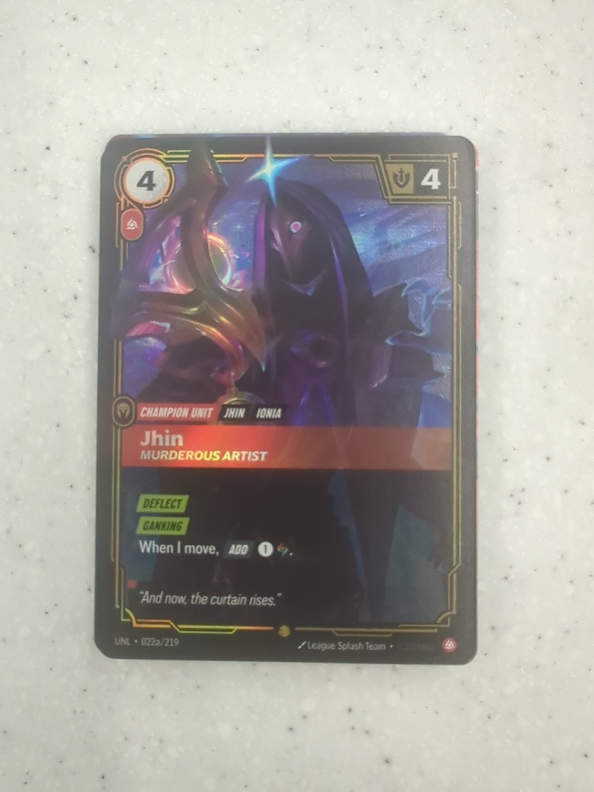 Jhin Murderous Artist 022a Alt Art Foil Riftbound TCG Unleashed