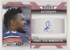 2020 Sage Hit Rookie Red Prince Tega Wanogho #A24 Auto 04yt