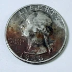 1943 Washington Quarter 25C 90% Silver Circulated Coin #6073