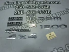 2007 2008 DODGE 1500 LARAMIE MEGACAB 5.7 HEMI AUTO 4X4 OEM EMBLEMS BADGES (SET)