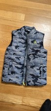 Calvin Klein Jeans Boys' Camo Puffer Vest - Size 6, Gray and Black