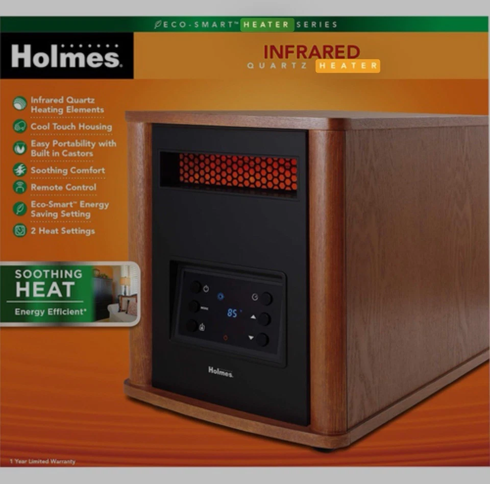 Holmes Eco умный инфракрасный кварцевый консольный нагреватель от Jarden домашняя среда новый - Изображение 2 из 4