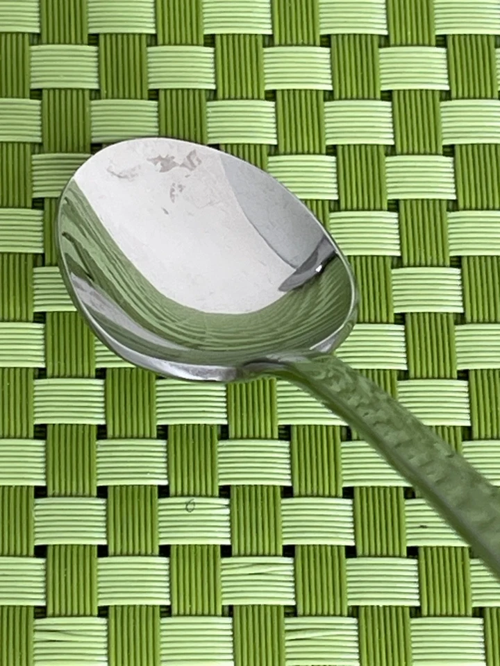 World Tableware MANHATTAN Stainless 4 Iced Tea Spoons WT Art Deco Flatware 7 3/4 - Image 4 of 4