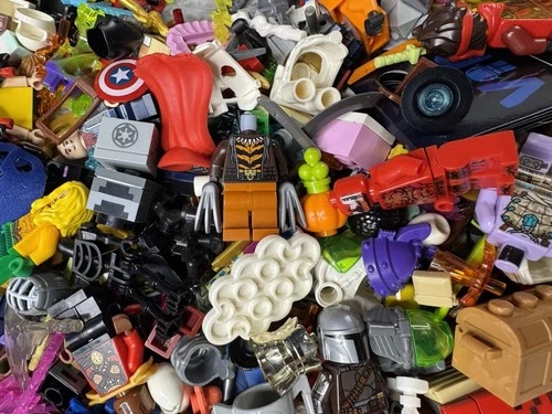 LEGO MINIFIGURE 1lb PARTS LOT Marvel DC Superheroes Minecraft Ninjago Star Wars