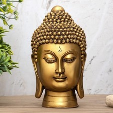 Lord Buddha Kopf Gesicht Buddhismus Idol Statue Prunkstück Figur