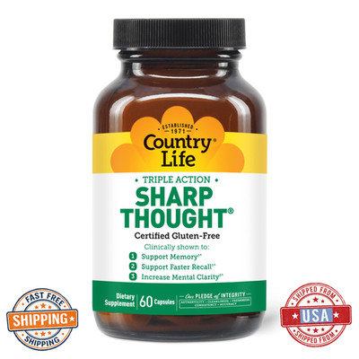 Country Life Sharp Thought Memory & Cognitive Support Sharp-PS Gold